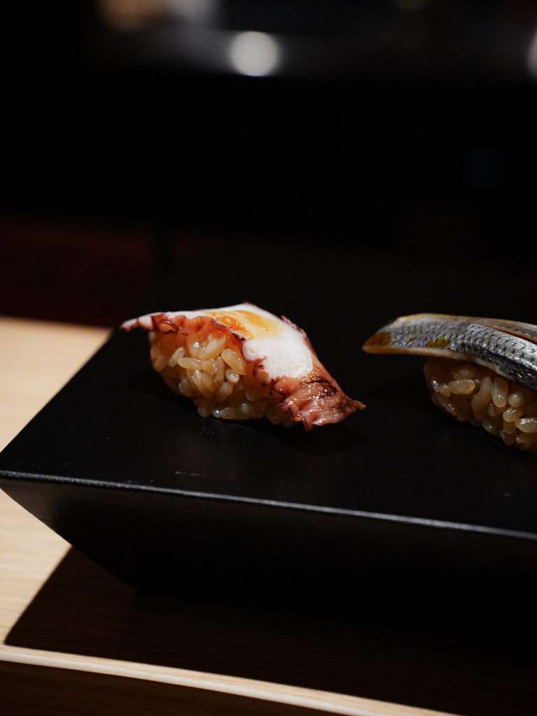 Get your favourite sushi, such as octopus, a la carte. Photo: Evan Mua/HungryGoWhere sushidan singapore