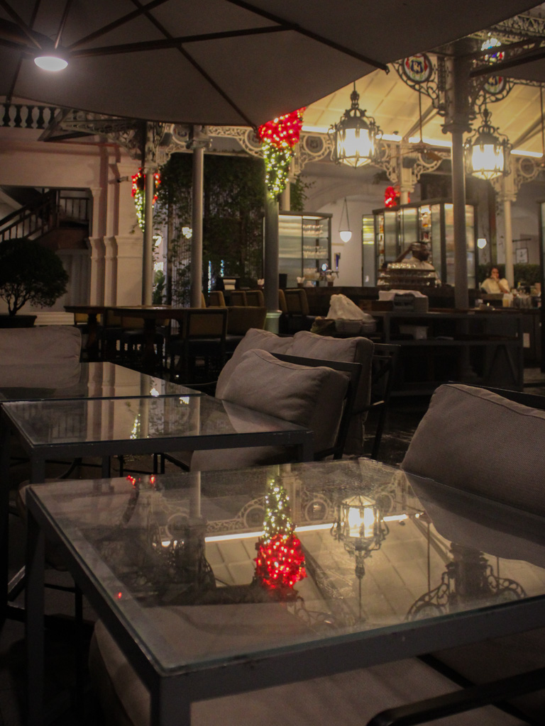 raffles courtyard grill menu