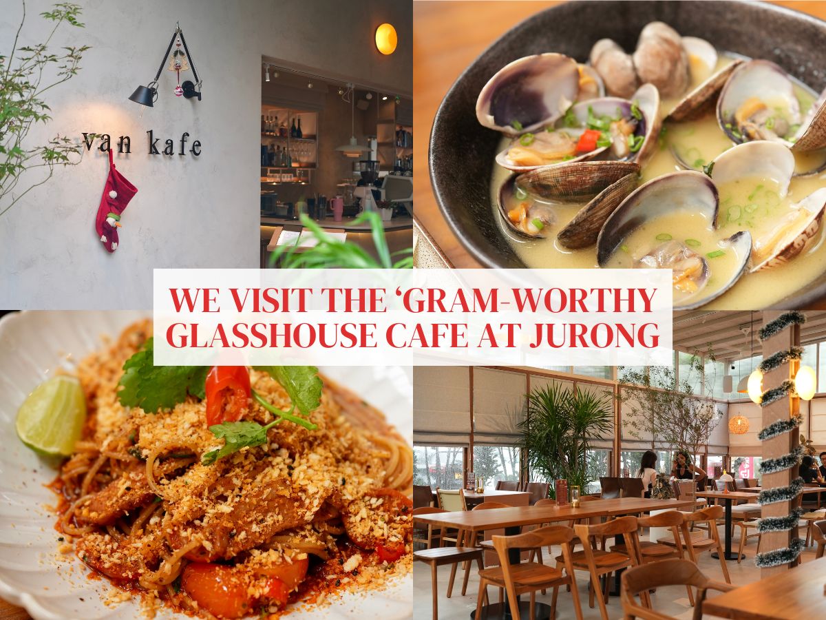 Van Kafe: A Japandi-style spot nestled in Jurong with cosy glasshouse indoor seating