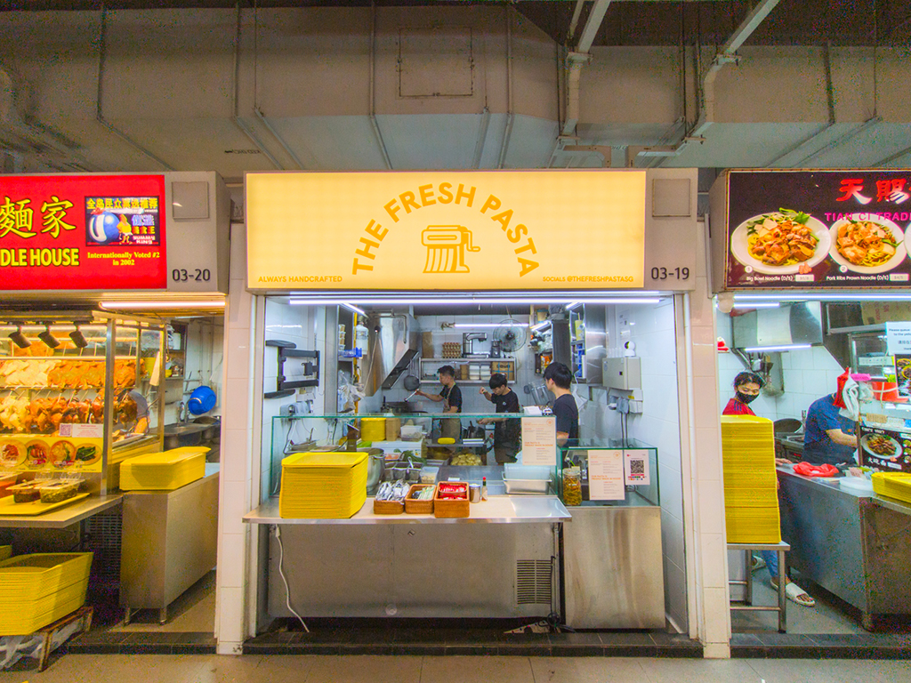 The Fresh Pasta occupies the former Swirled space at CapitaSpring's hawker centre. Photo: Gary Lim/HungryGoWhere the fresh pasta