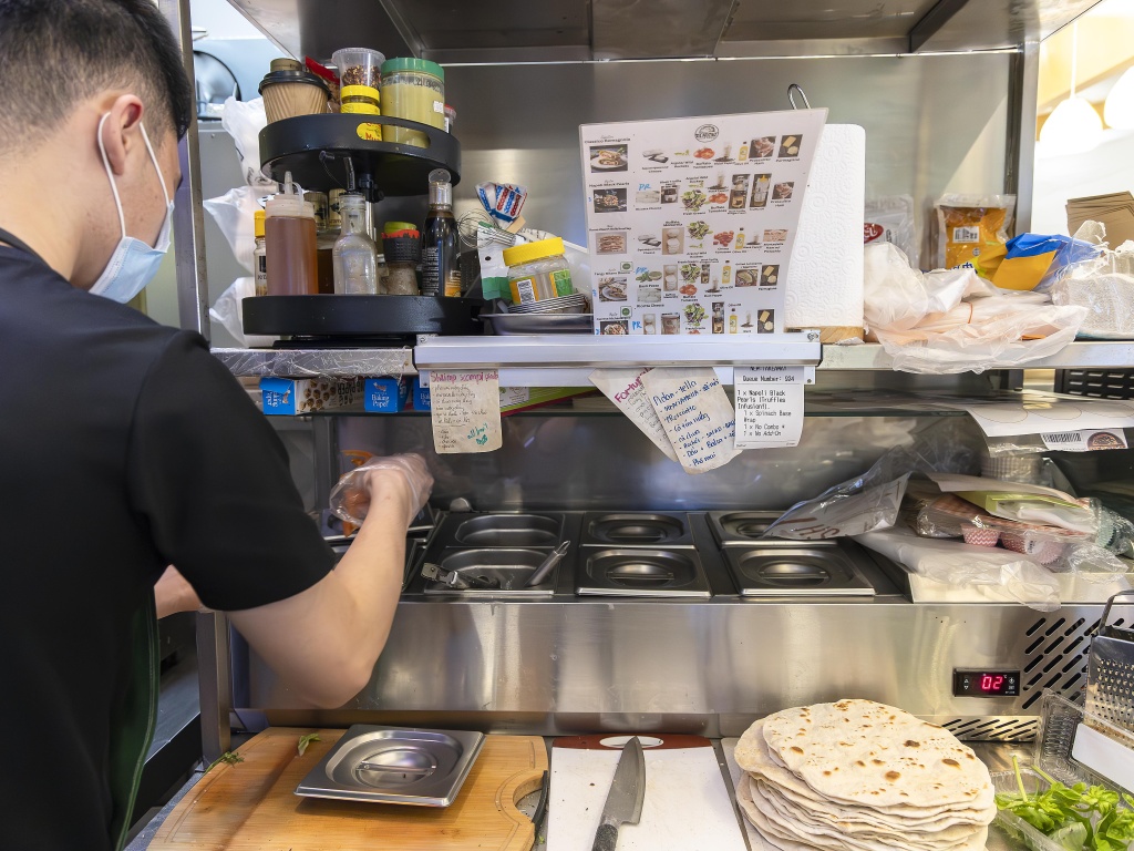 Behind the scenes. Photo: Koh Mui Fong/HungryGoWhere piadini italian streats somerset piadina singapore
