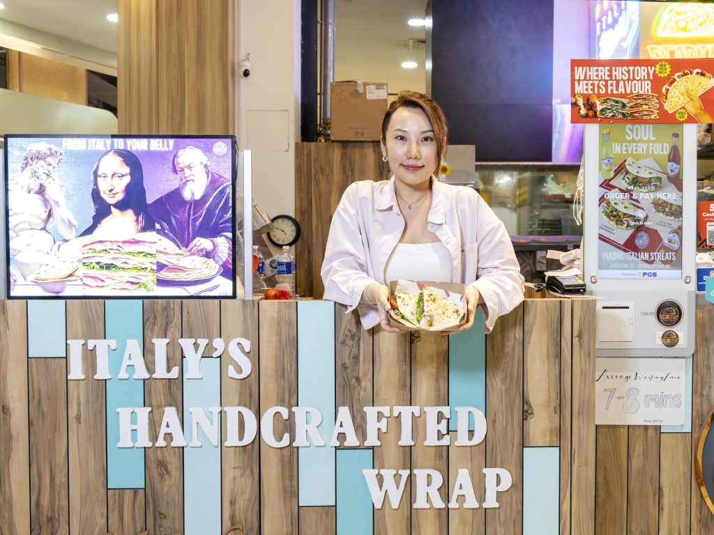 An unconventional string of career choices culminated in Angel setting up Piadini Italian Streats in 2023. Photo: Koh Mui Fong/HungryGoWhere piadini italian streats somerset piadina singapore
