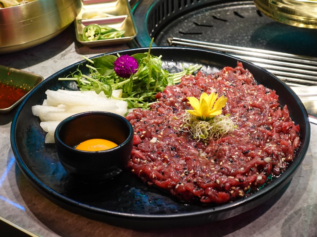 Wagyu beef tartare. Photo: Sarah Chua/HungryGoWhere Kott-Don 360 Paya Lebar