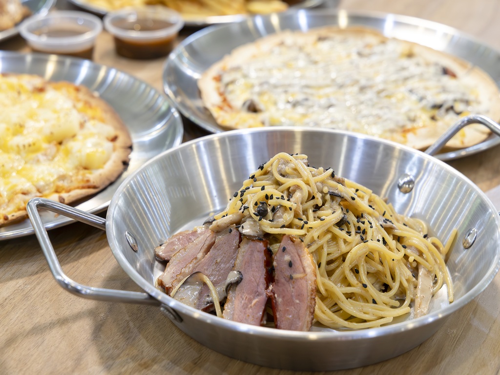 The Pasta & Tortizza’s goma smoke duck pasta. Photo: Koh Mui Fong/HungryGoWhere the pasta & tortizza hougang
