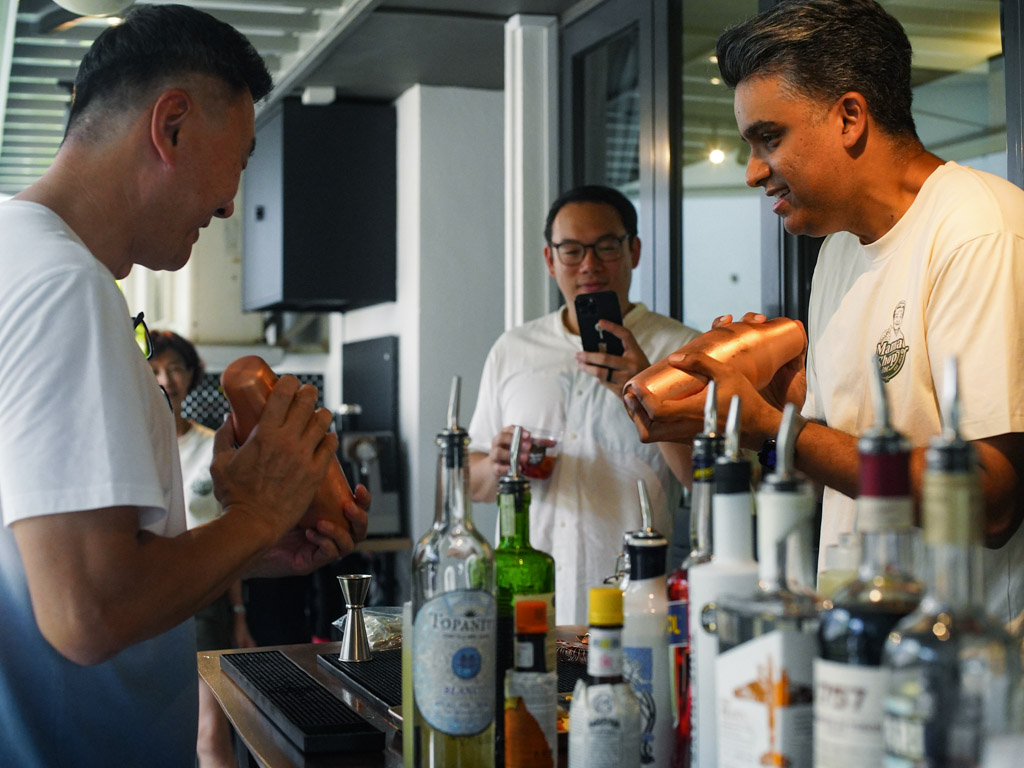 Kampung Spirits is an event for people to get together and learn about cocktail making. Photo: Evan Mua/HungryGoWhere mamashop inc singapore
