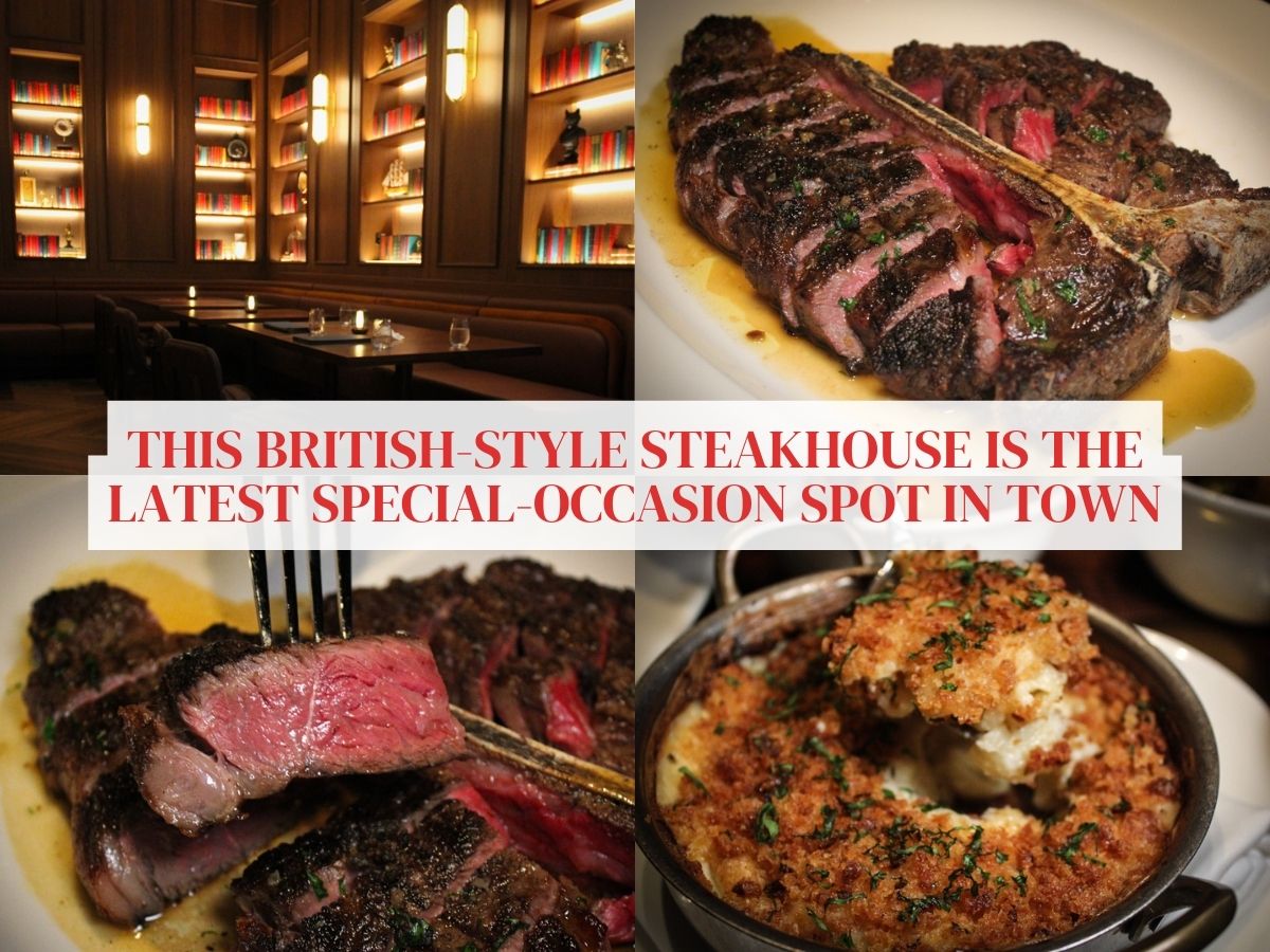 Stags Head Steakhouse at Pan Pacific Singapore blends classic steakhouse sensibilities with a touch of modernity