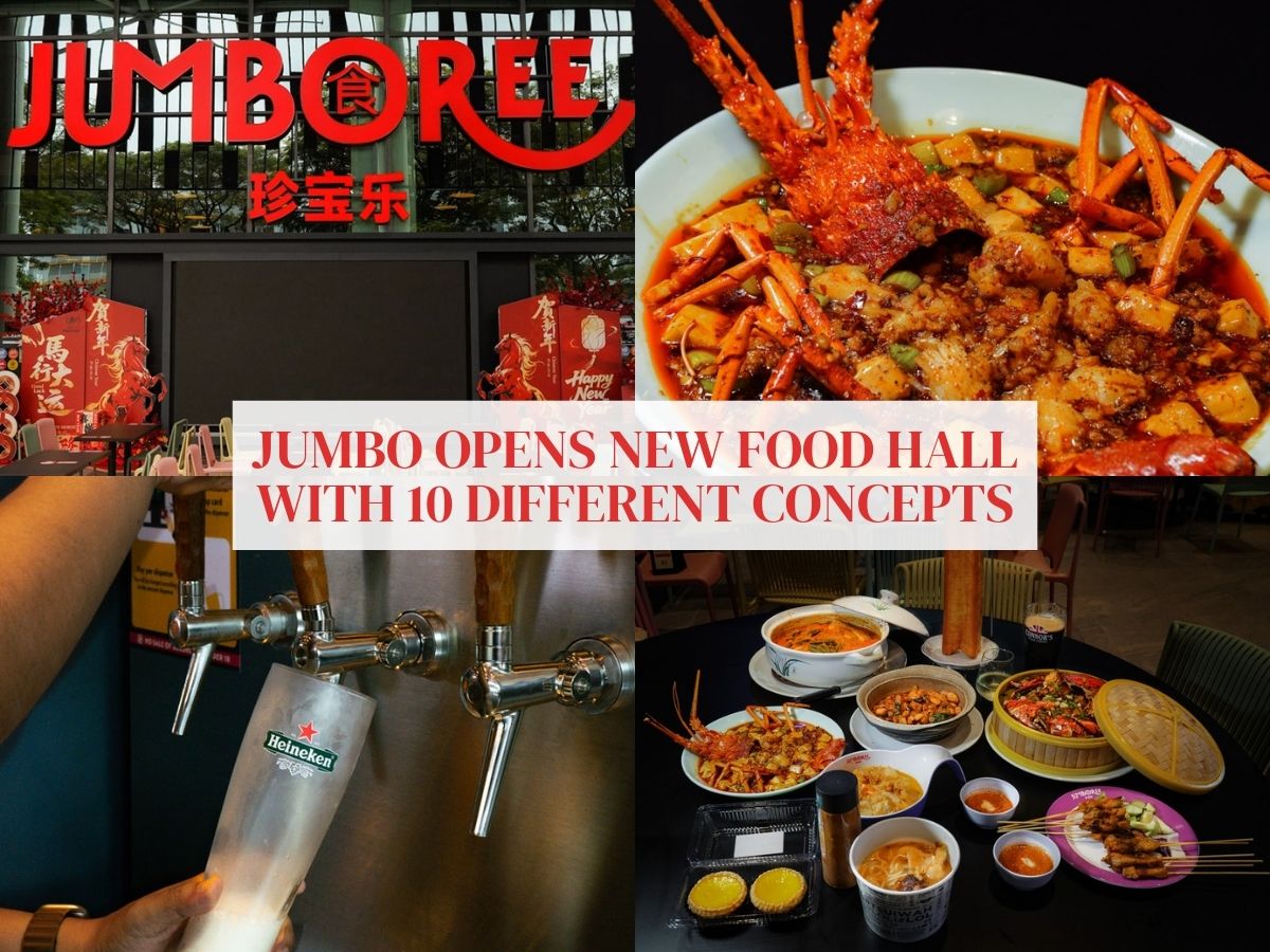 Jumboree: Jumbo opens its first food hall in Tai Seng with 10 different brands, live music, and beer and wine taps!