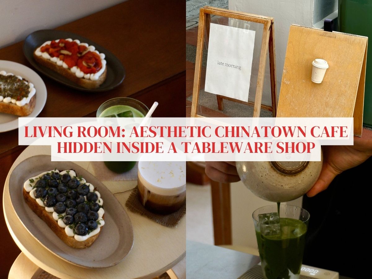 Living Room: Aesthetic Chinatown cafe hidden inside a tableware shop