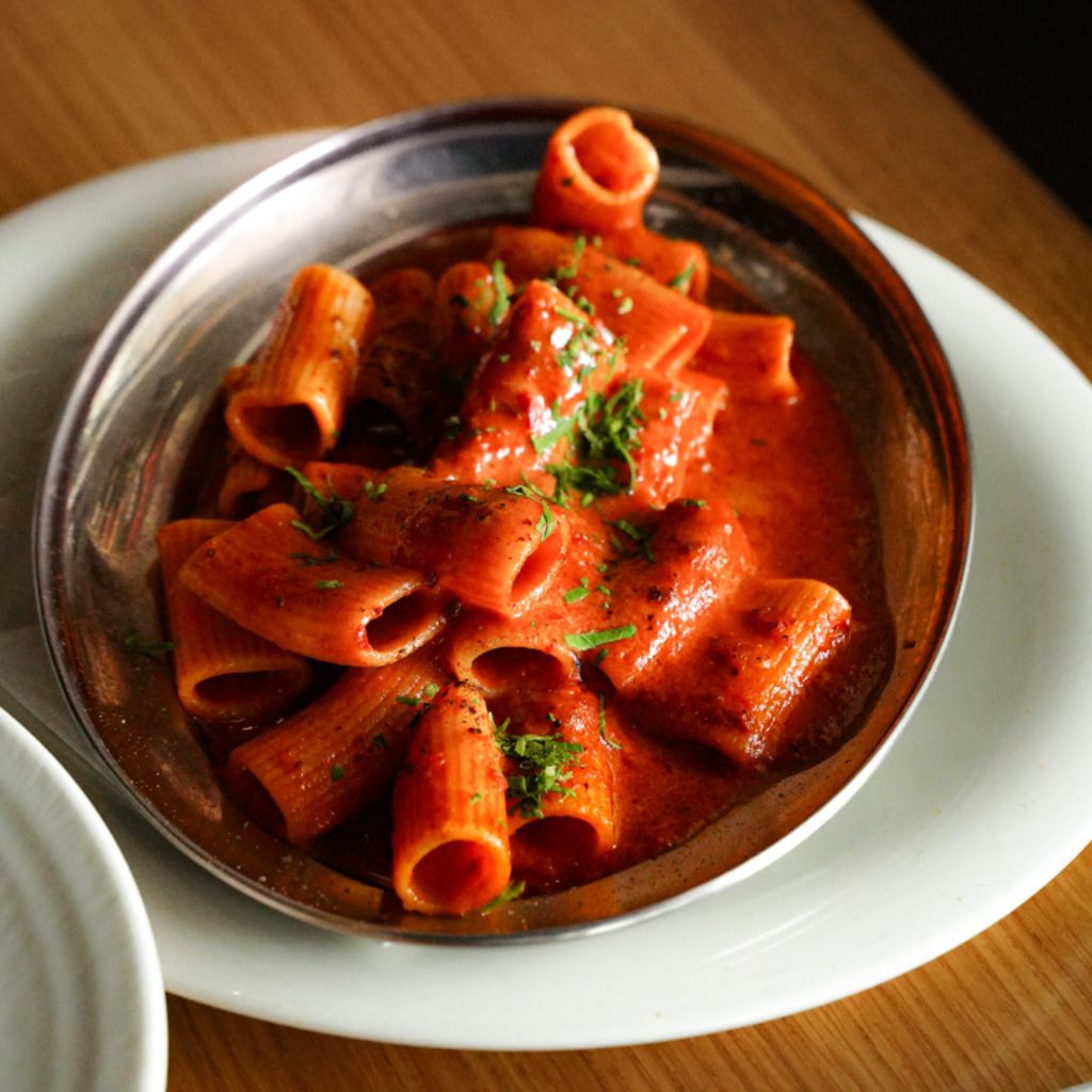 The rigatoni ala vodka. Photo: Evan Mua/HungryGoWhere new feb openings
