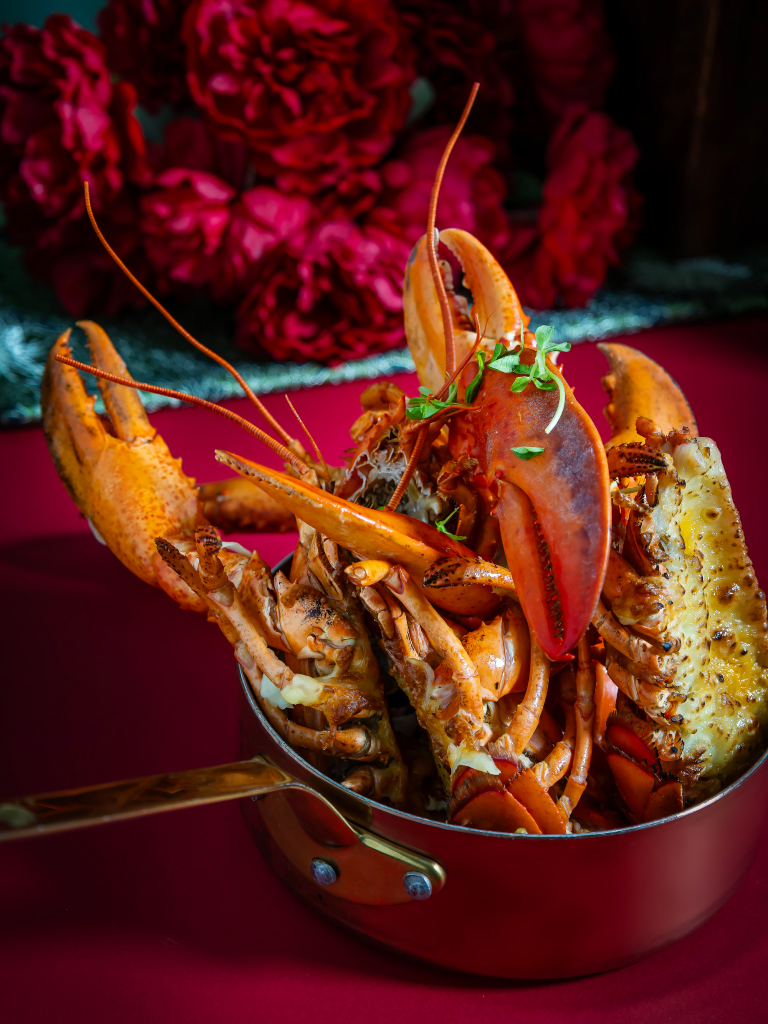 Baked pumpkin cheese Boston lobster. Photo: Ginger at Parkroyal on Beach Road iftar feasts ramadan 2026