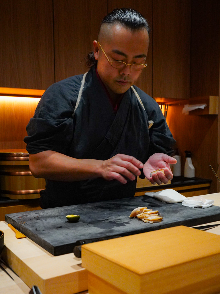 Chef Masa doesn’t look like your usual sushi chef. Photo: Evan Mua/HungryGoWhere sushi masa