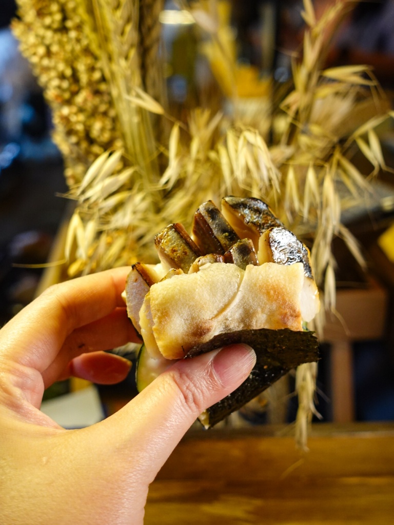 Shime saba & stracciatella. Photo: Sarah Chua/HungryGoWhere Jellyfish Sushi