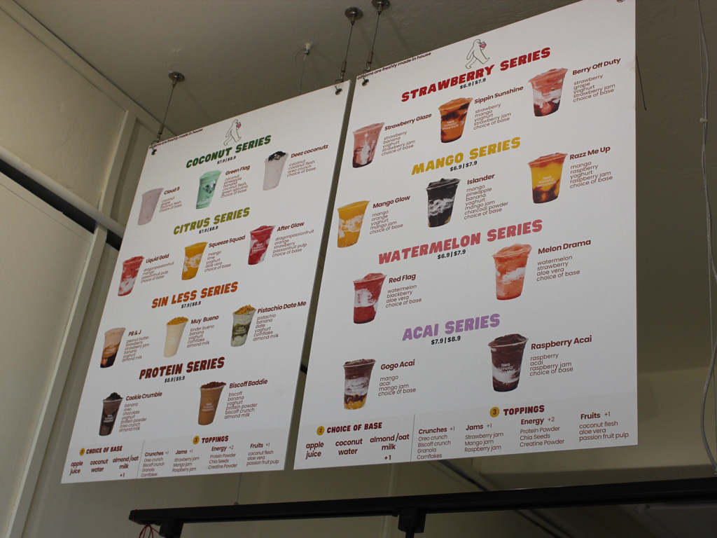 two sisters smoothie marine terrace