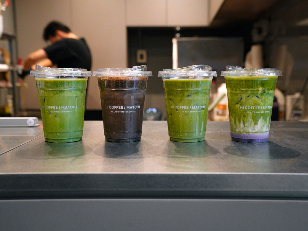 Taro matcha to give a bit of variety? Photo: Evan Mua/HungryGoWhere hi coffee