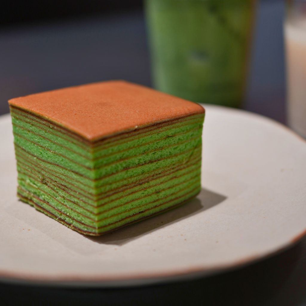 The kueh lapis is available in original and chocolate flavours, too. Photo: Shannon Yap/HungryGoWhere diff specialty coffee
