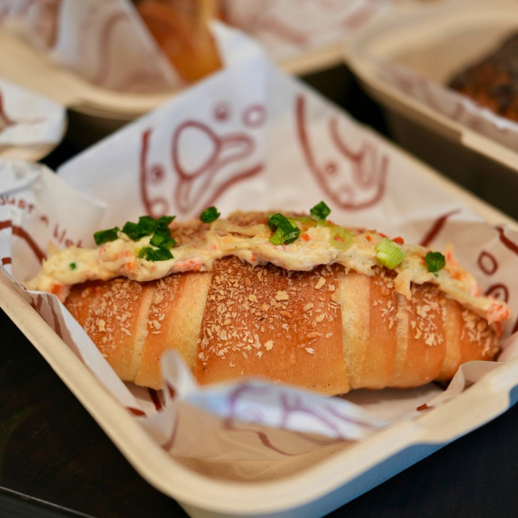 Crab rangoon salt bread. Photo: Shannon Yap/HungryGoWhere new feb openings