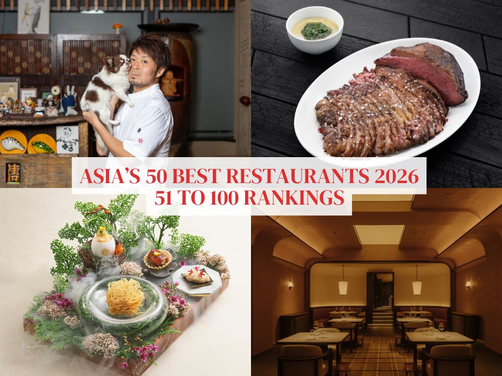 Asia’s 50 Best Restaurants 2026 drops its 51-100 extended list, with four Singapore restaurants on it