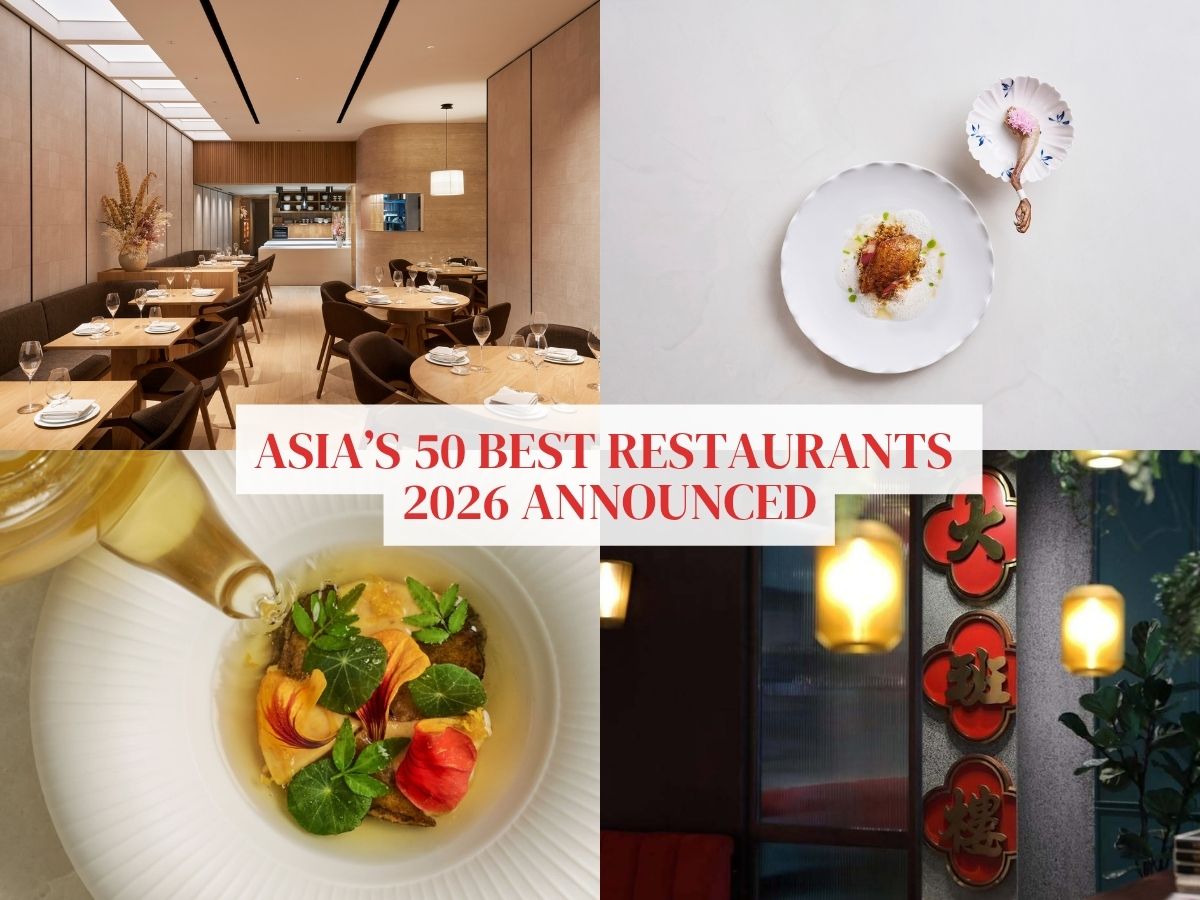 Asia’s 50 Best Restaurants 2026 is announced, and six Singapore entries appear on the list!