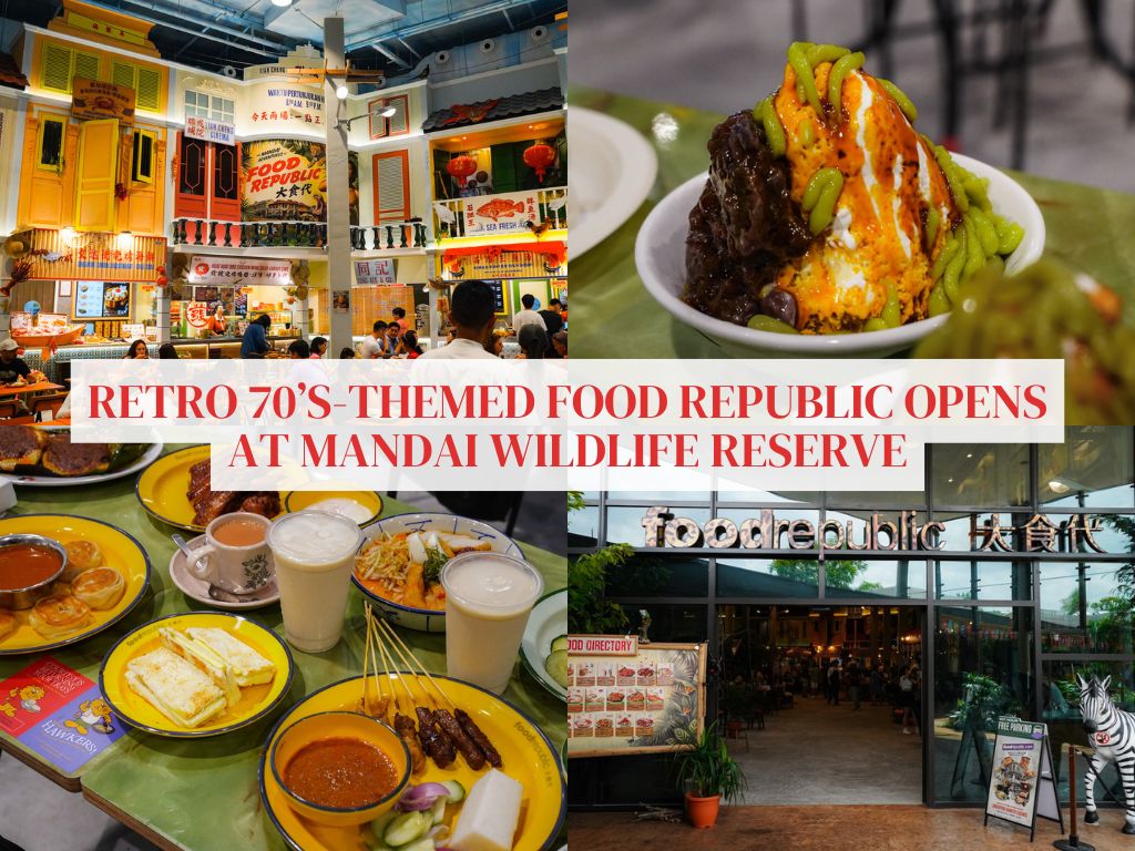 New Food Republic at Mandai Wildlife Reserve has more than 20 stalls and charming 1970s decor