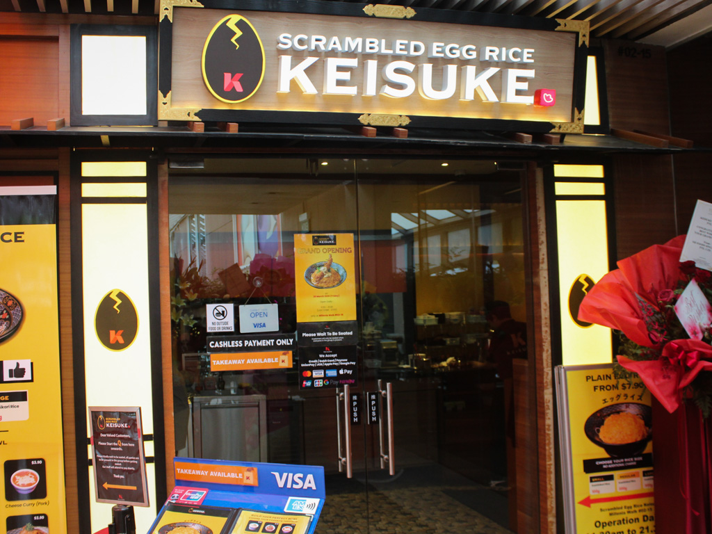 You’ll find Scrambled Egg Rice Keisuke on the second floor. Photo: Angeline Ang/HungryGoWhere scrambled egg rice keisuke millenia walk