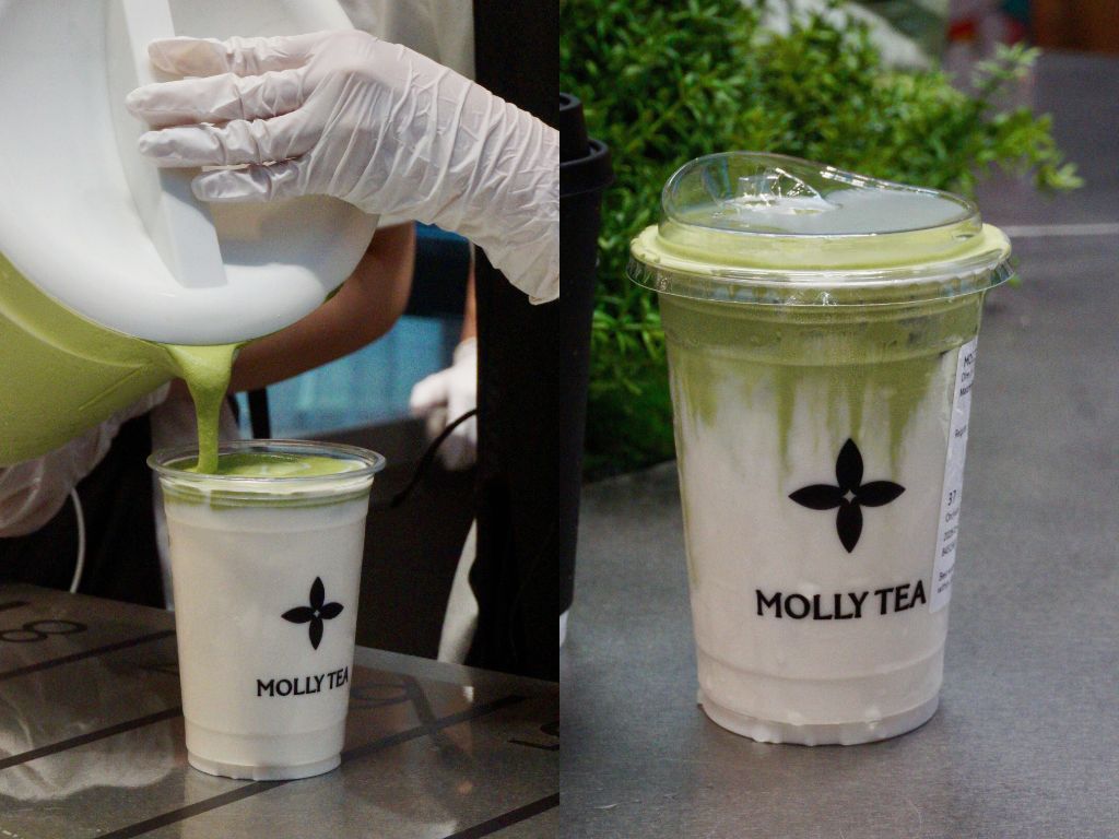 This lover of cheese foam and matcha found this a delight to drink. Photos: Hannah Tan/HungryGoWhere molly tea