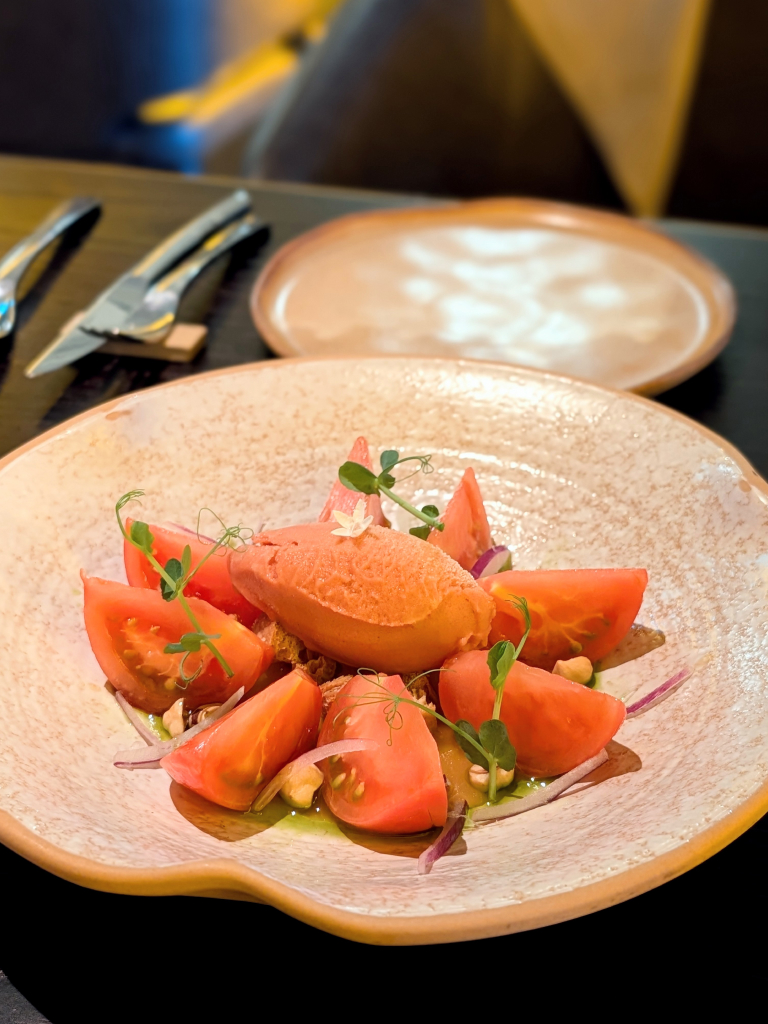 Momotaro tomato salad. Photo: Zawani Abdul Ghani/HungryGoWhere FOC restaurant set lunch menu