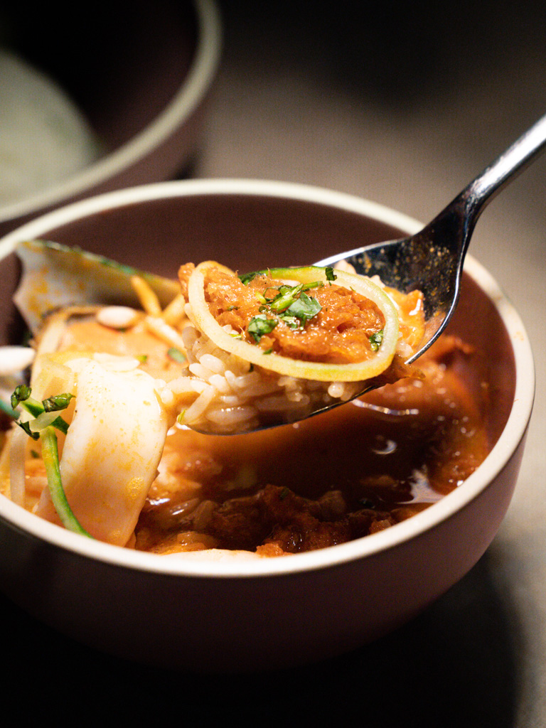 Pao fan with laksa broth! Photo: Evan Mua/HungryGoWhere rice @ rasa space