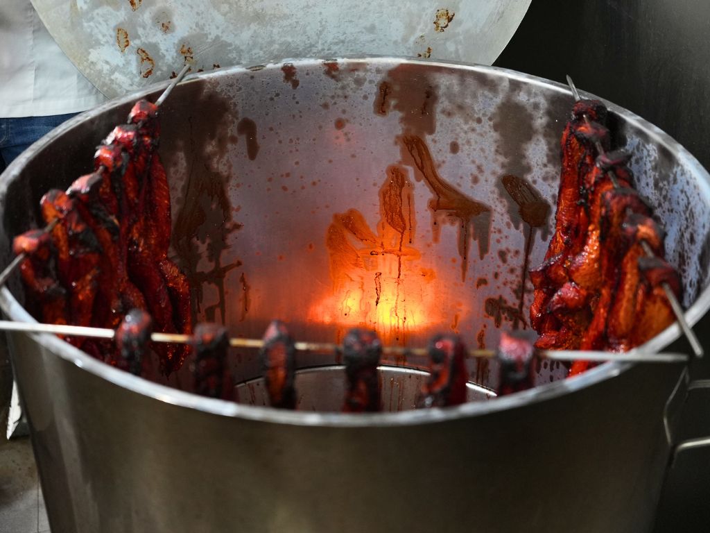 The char siew is roasted over charcoal for a beautifully smoked flavour. Photo: Shannon Yap/HungryGoWhere tanjong rhu pau