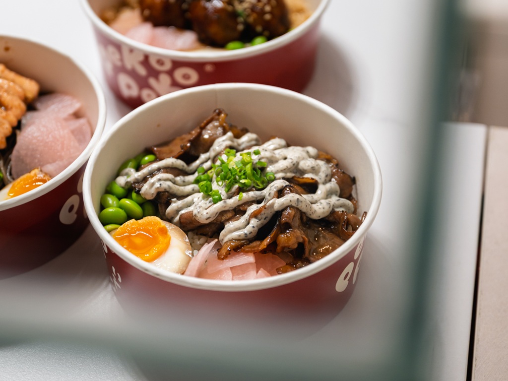 Peko Peko’s yakiniku beef with truffle mayo & rice. Photo: Abdul Rahim Anwar/HungryGoWhere peko peko