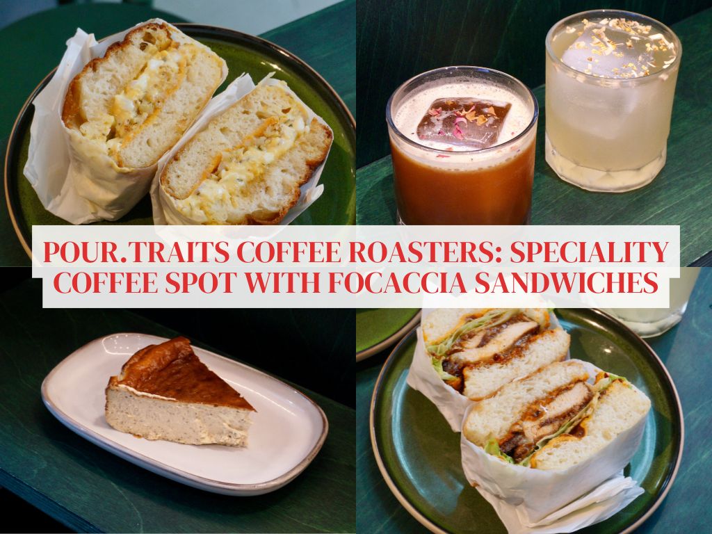 Pour.traits Coffee Roasters at Clarke Quay has focaccia sandwiches and mocktails