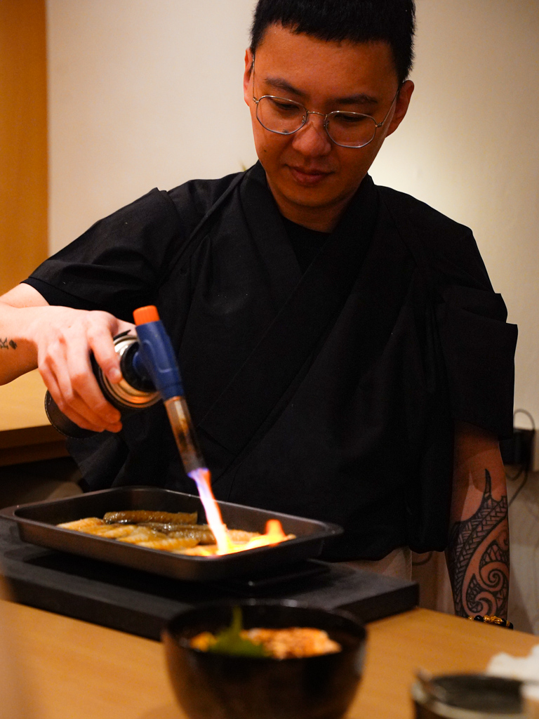 The small space means you can get to see the chefs in action up-close! Photo: Evan Mua/HungryGoWhere sushi dorobo