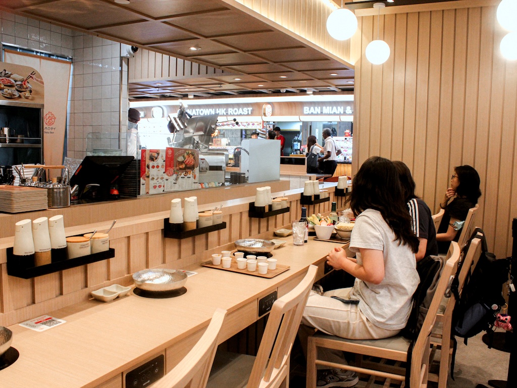 The booths are well-suited for a quick solo meal. Photo: Angeline Ang/HungryGoWhere shabu days bukit panjang
