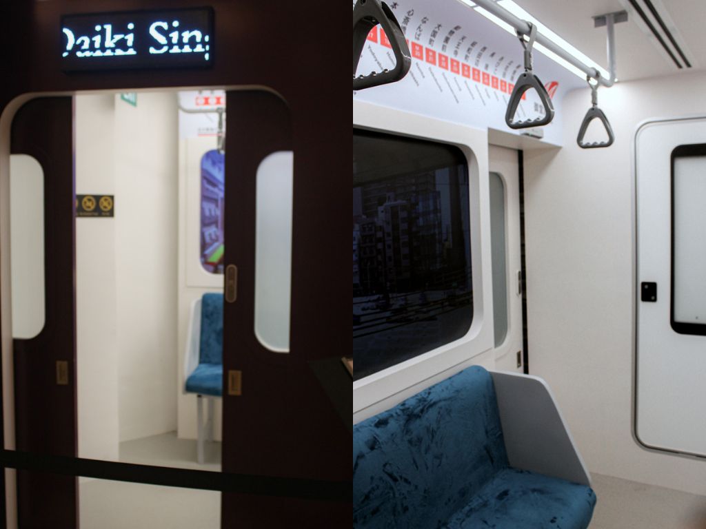 From left to right: Tonkatsu Daiki’s train-inspired storefront and interior. Photos: Angeline Ang/HungryGoWhere tonkatsu daiki orchard