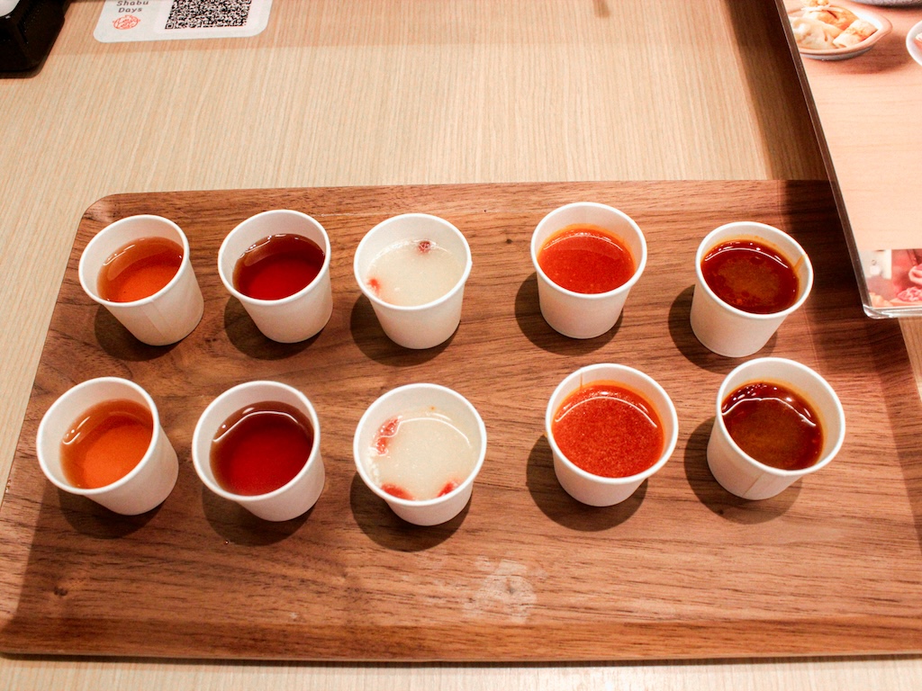 Ask the staff for broth samples if you can’t decide! Photo: Angeline Ang/HungryGoWhere shabu days bukit panjang