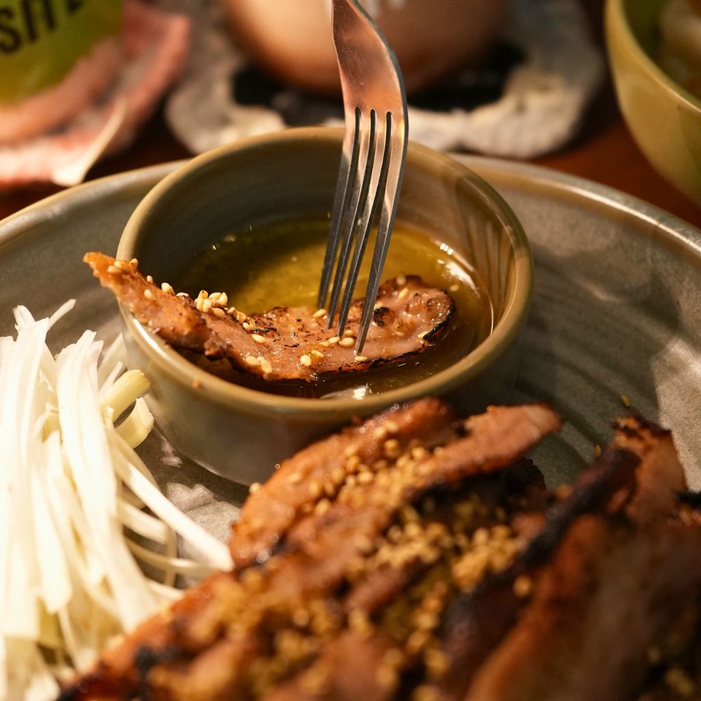 Maybe skip the pork collar and order something else on the menu. Photo: Shannon Yap/HungryGoWhere offsite cafe