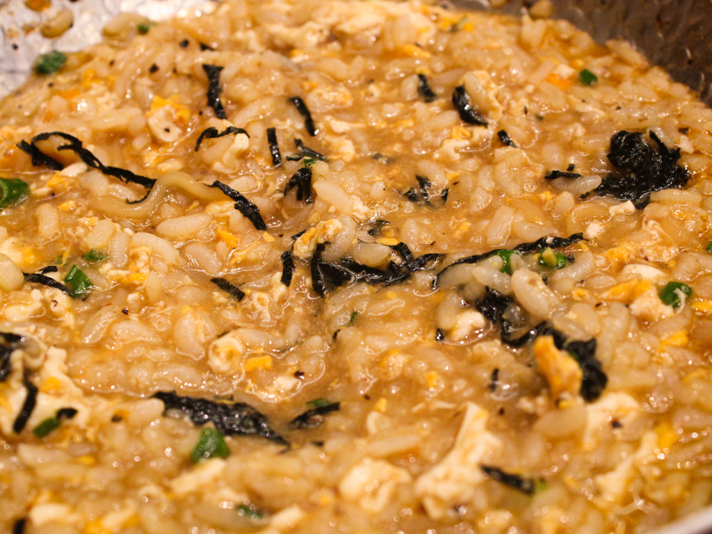 The egg risotto rounds off your meal in a comforting way. Photo: Angeline Ang/HungryGoWhere shabu days bukit panjang