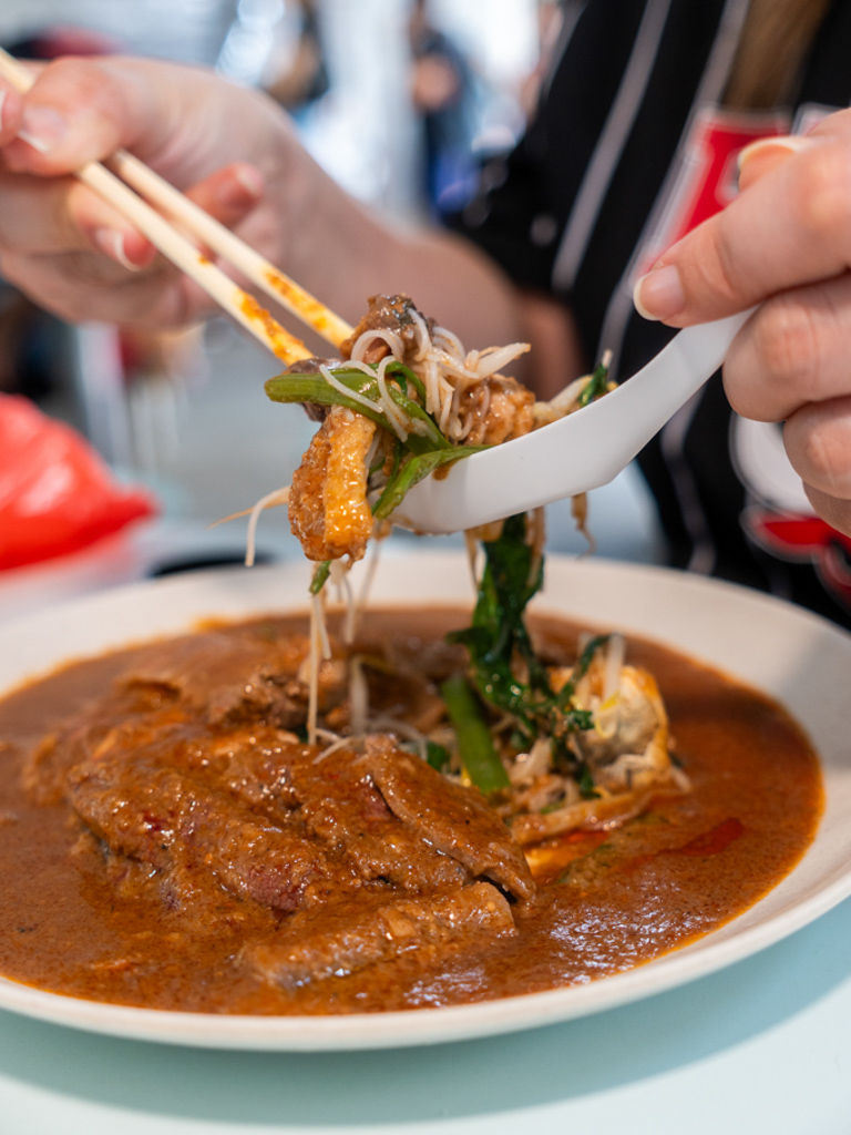 Satay bee hoon in 216 Bedok Food Centre & Market. Photo: Ewan Lim/HungryGoWhere 216 Bedok Food Centre and Market