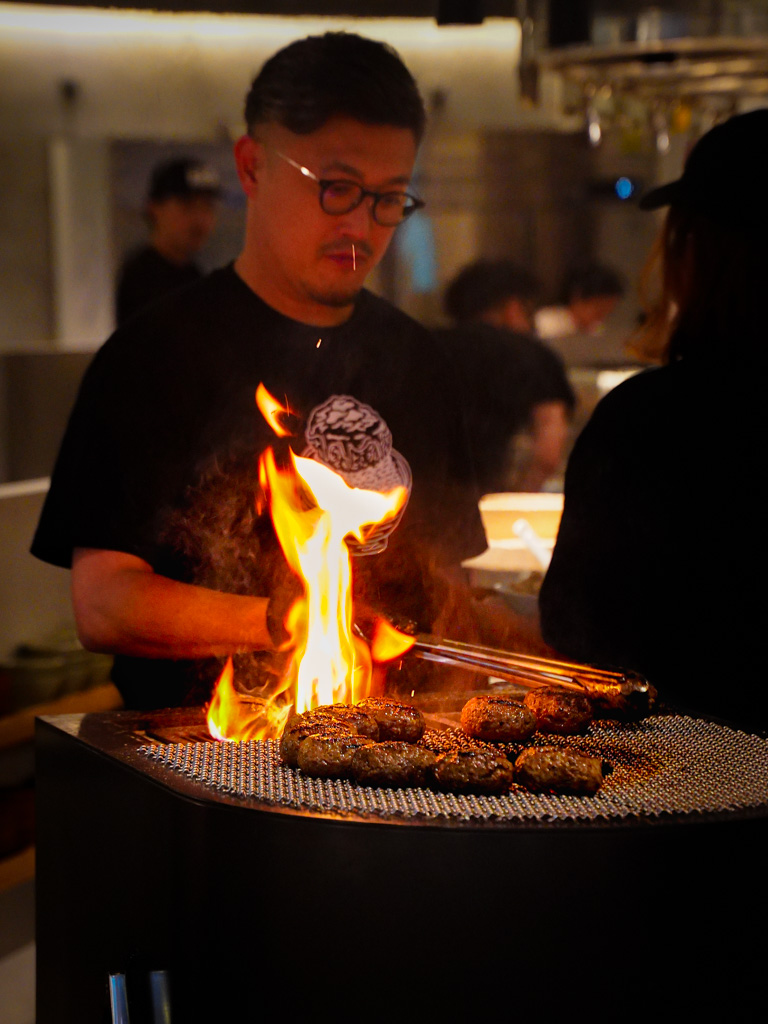 Every hamburg is grilled right before serving. Photo: Evan Mua/HungryGoWhere hikiniku to come singapore