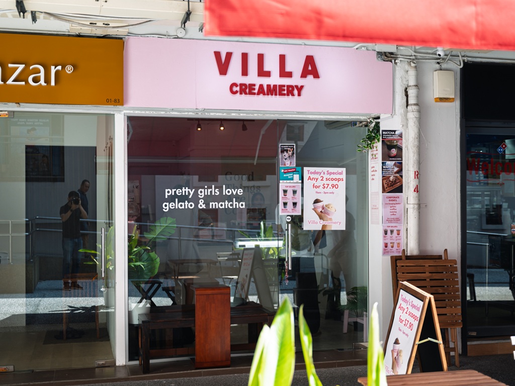 Villa Creamery’s new Holland Village outlet. Photo: Abdul Rahim Anwar/HungryGoWhere villa creamery