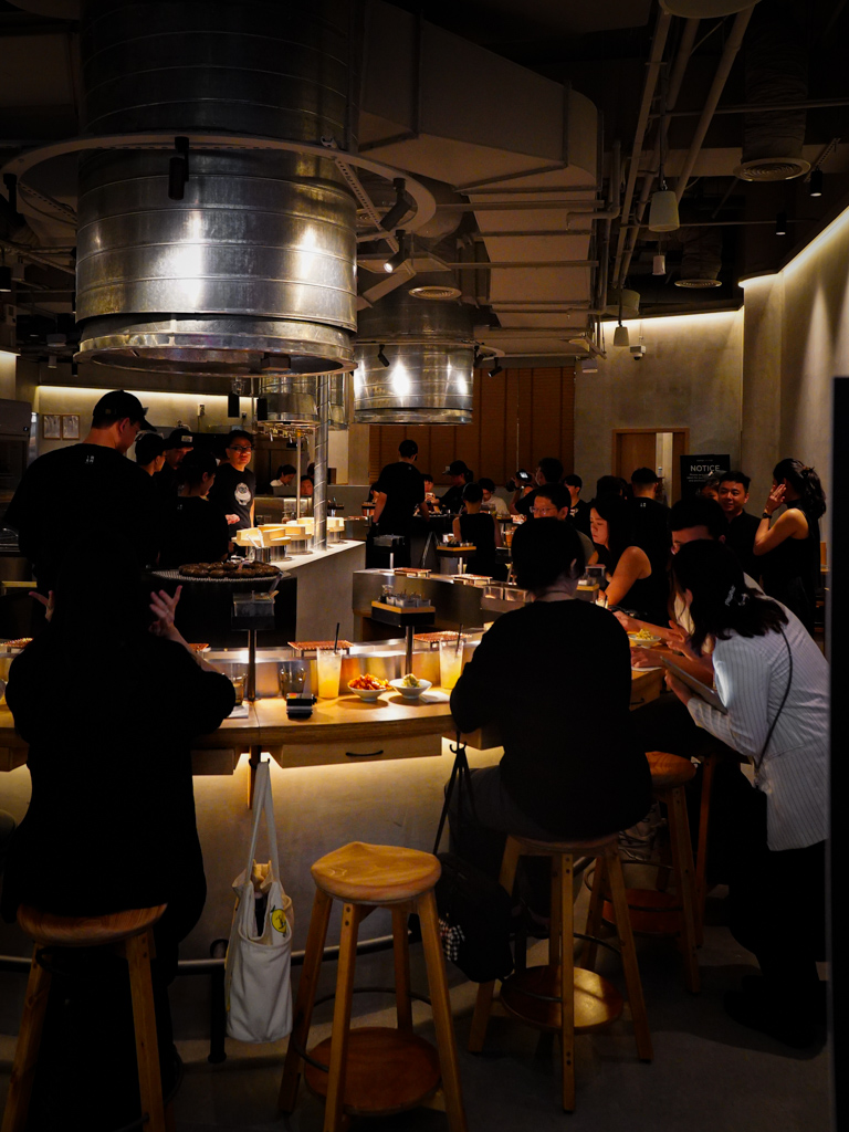 It’s an open-kitchen concept where you can see the charcoal grilling live. Photo: Evan Mua/HungryGoWhere hikiniku to come singapore