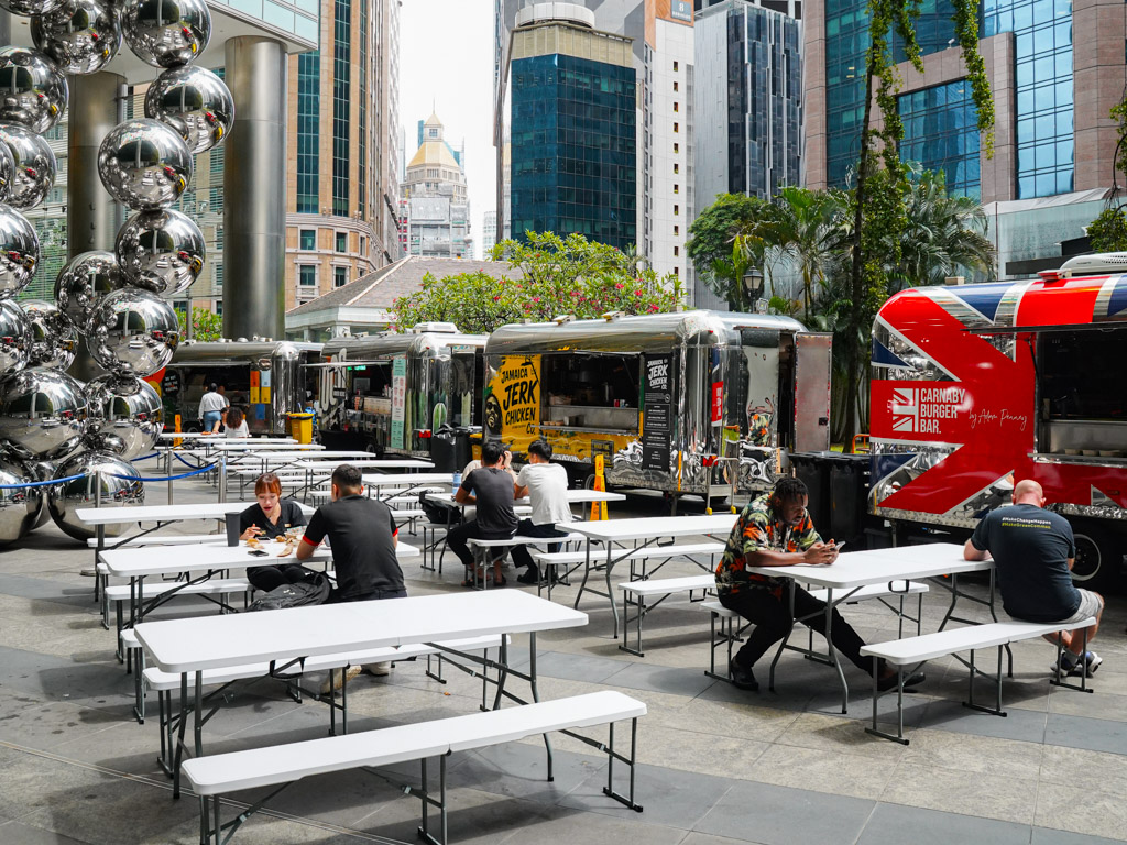 park bench deli ocean financial centre