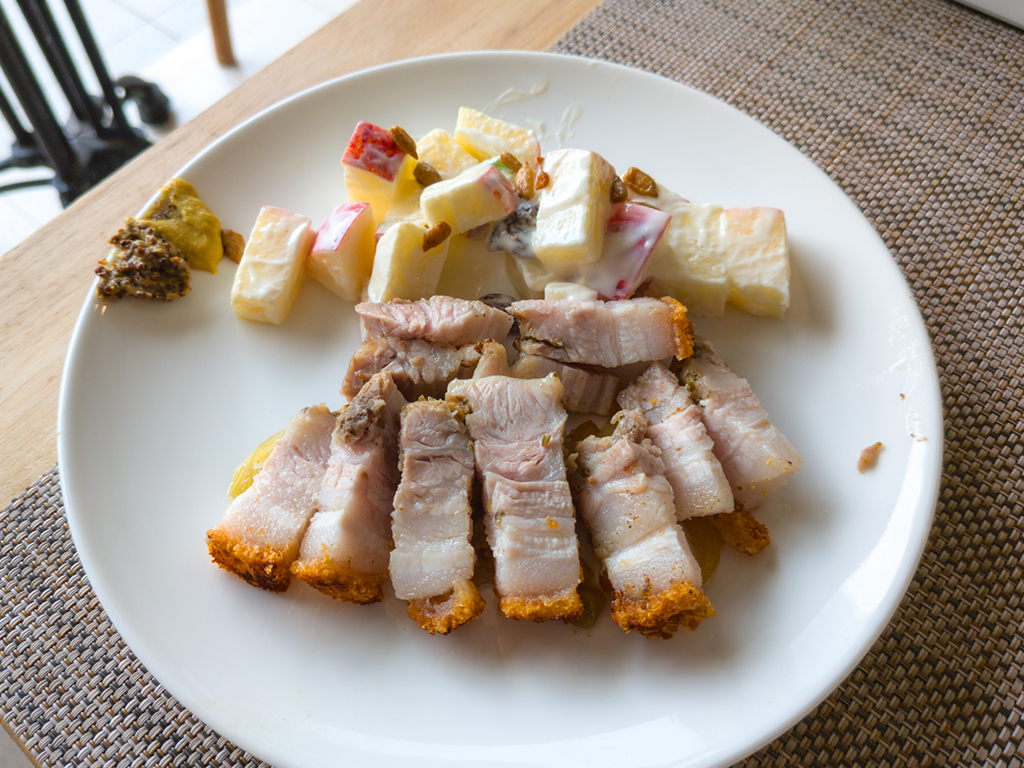 The roasted pork waldorf salad is beautifully put together. Photo: Gary Lim/HungryGoWhere 42 Pasta Thomson Plaza