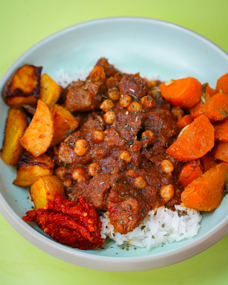 Mutton stew rice bowl. Photo: Evan Mua/HungryGoWhere golden mile food centre