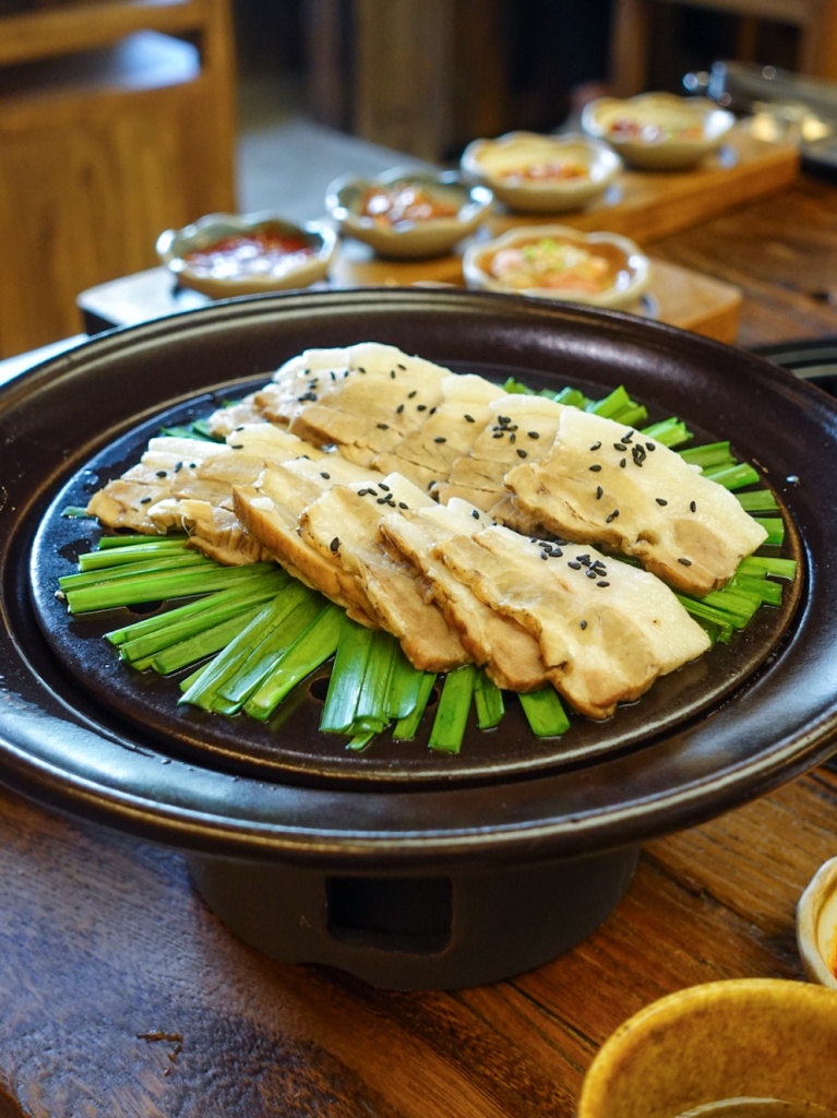 Poached pork belly. Photo: Sarah Chua/HungryGoWhere Whuchu Korean Dining