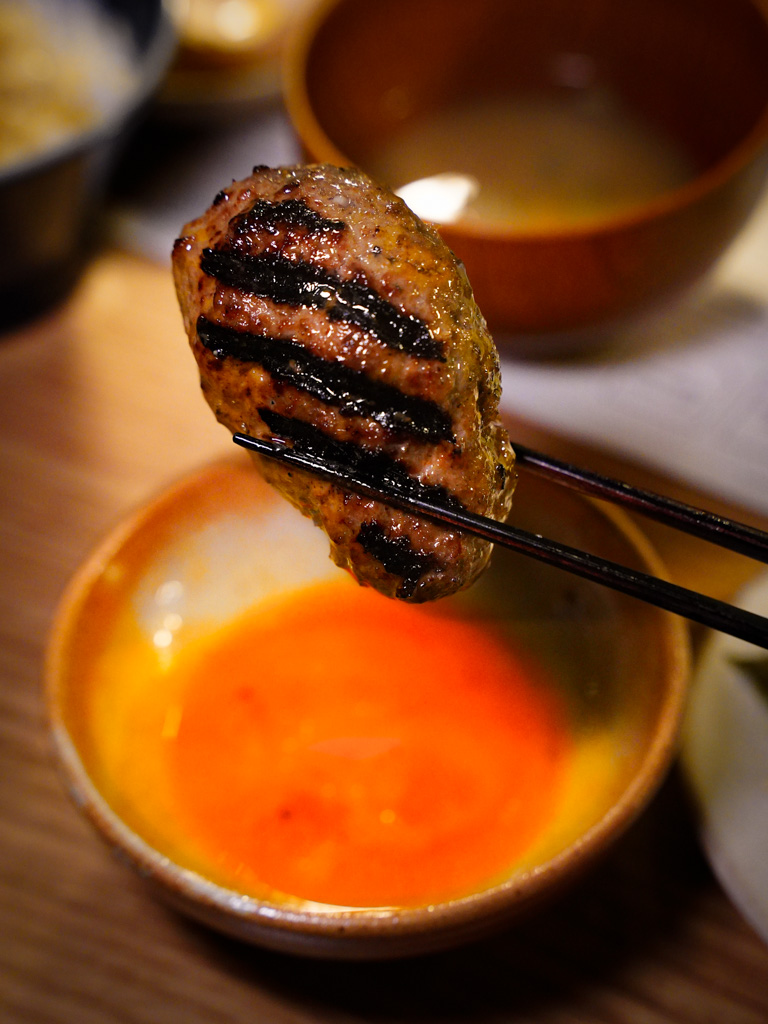 We love raw Japanese egg yolk with grilled meats. Photo: Evan Mua/HungryGoWhere hikiniku to come singapore