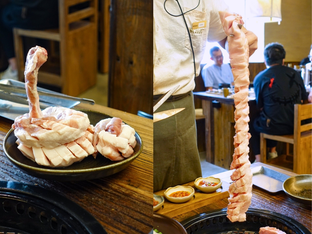 Aged bone-in pork belly. Photos: Sarah Chua/HungryGoWhere Whuchu Korean Dining