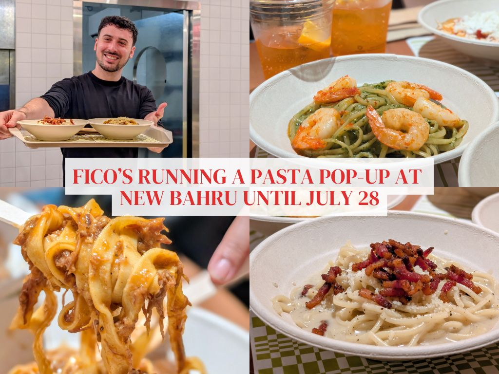 Fico’s running a pasta pop-up at New Bahru until July 28 — with nothing over S$20
