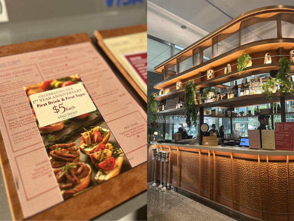 vino tinto tapas & drinks promotion
