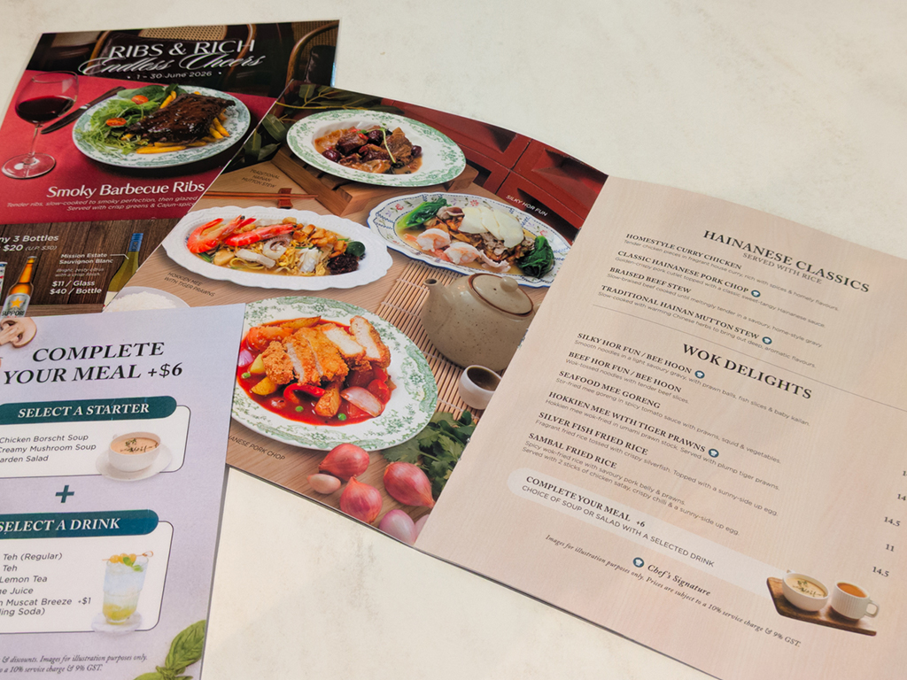 The Cookboys menu covers a lot of ground, from Hainanese classics and wok delights to pasta, sandwiches, and even all-day breakfast. Photo: Gary Lim/HungryGoWhere cookboys by han's