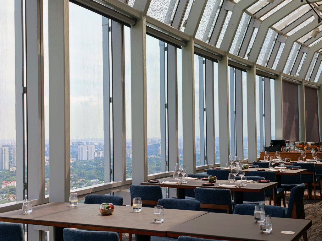 Dining at Fire @ 1-Atico gives you access to unbeatable skyline views. Photo: Zawani Abdul Ghani/HungryGoWhere Fire @ 1-Atico lunch set